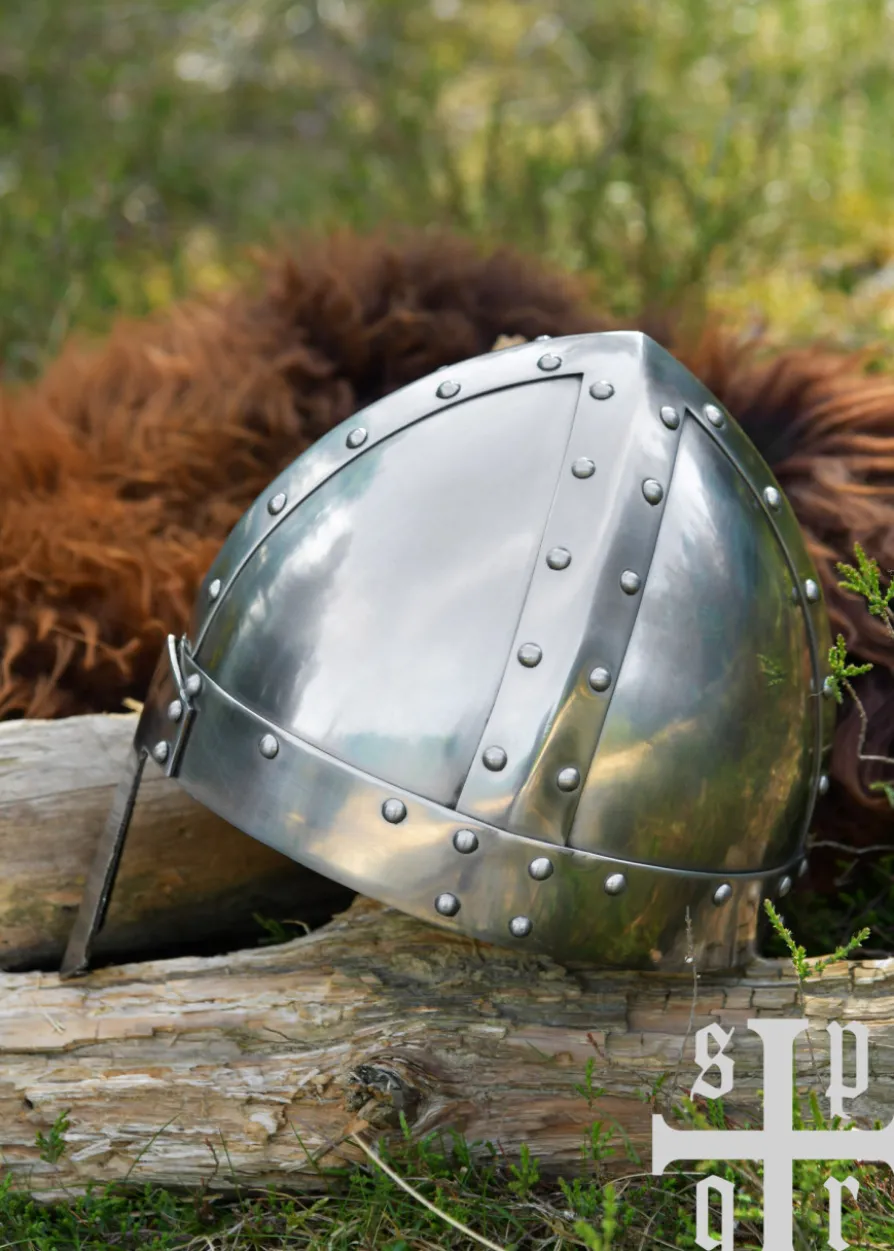 Normannischer Spangenhelm mit Nasal, 2 mm Stahl