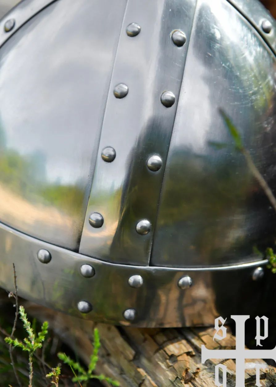 Normannischer Spangenhelm mit Nasal, 2 mm Stahl