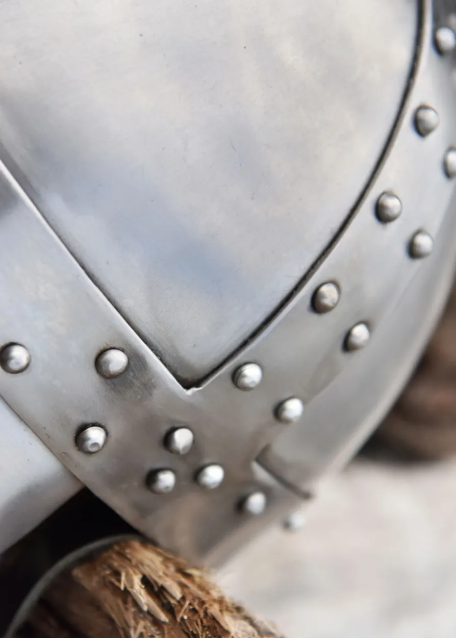 Normannischer Spangenhelm mit Gesichtsplatte, 1,6 mm Stahl