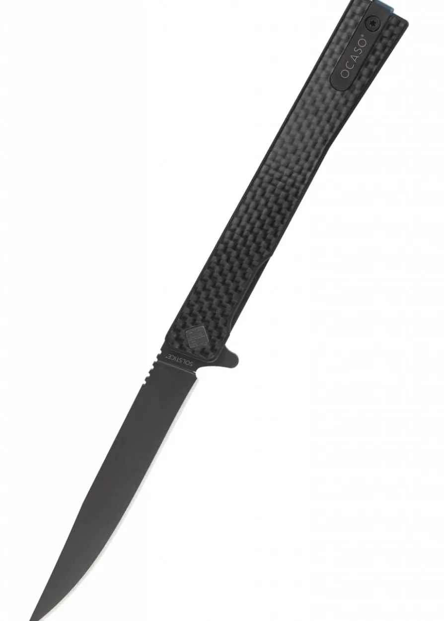 Ocaso Knives SOLSTICE, Karbon, schwarz, Taschenmesser