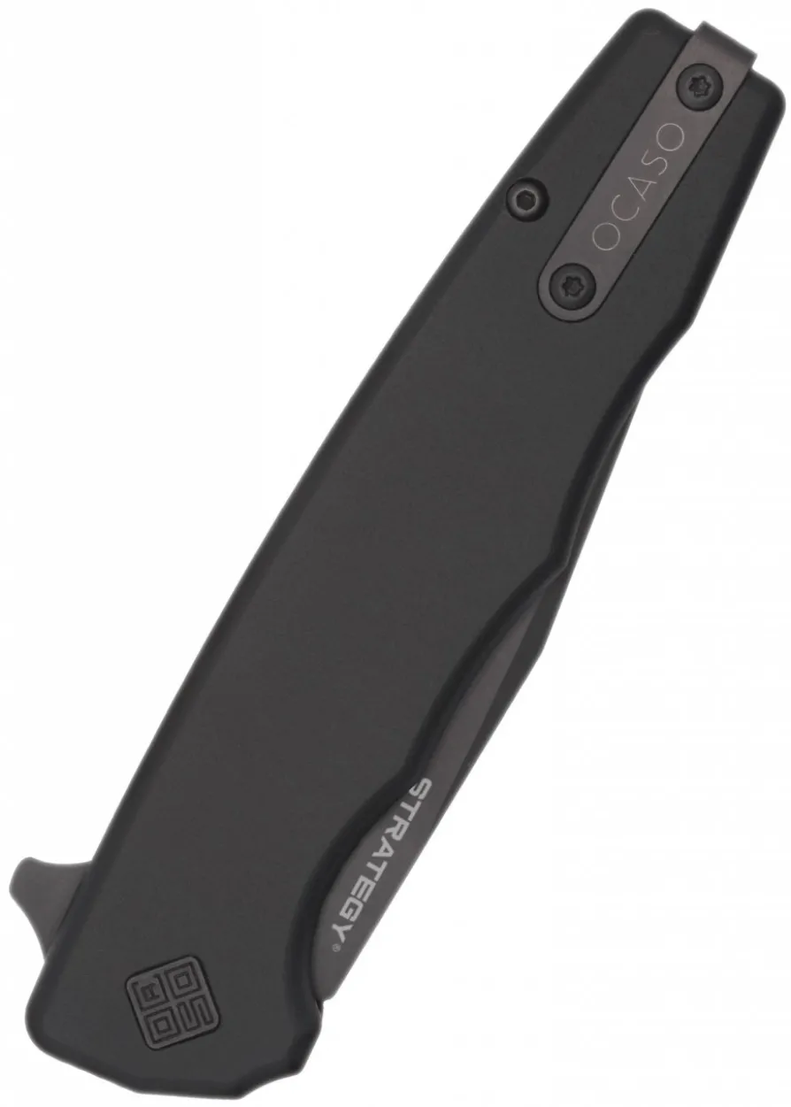 Ocaso Knives STRATEGY, schwarz, Aluminium, Taschenmesser