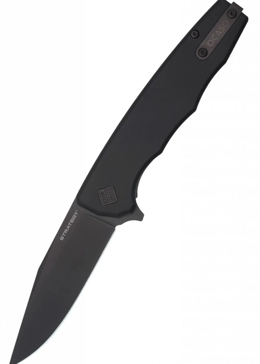 Ocaso Knives STRATEGY, schwarz, Aluminium, Taschenmesser