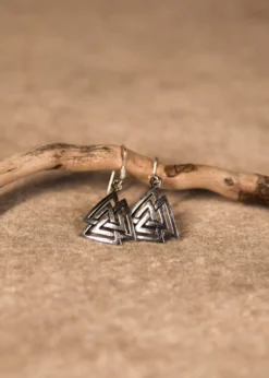 Ohrringe aus Silber - Valknut, Paar
