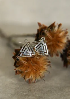 Ohrringe aus Silber - Valknut, Paar