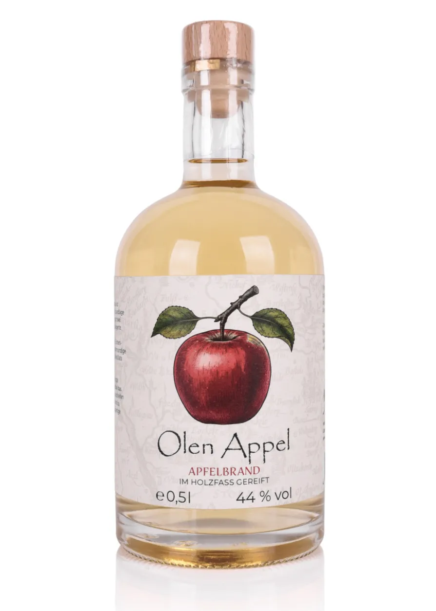 Olen Appel, Apfelbrand, 44%, 0,5l Flasche - Holsteiner Geister