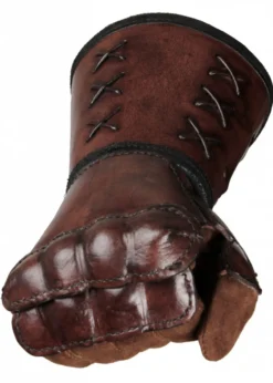 Panzerhandschuh aus Leder, Rechte Hand