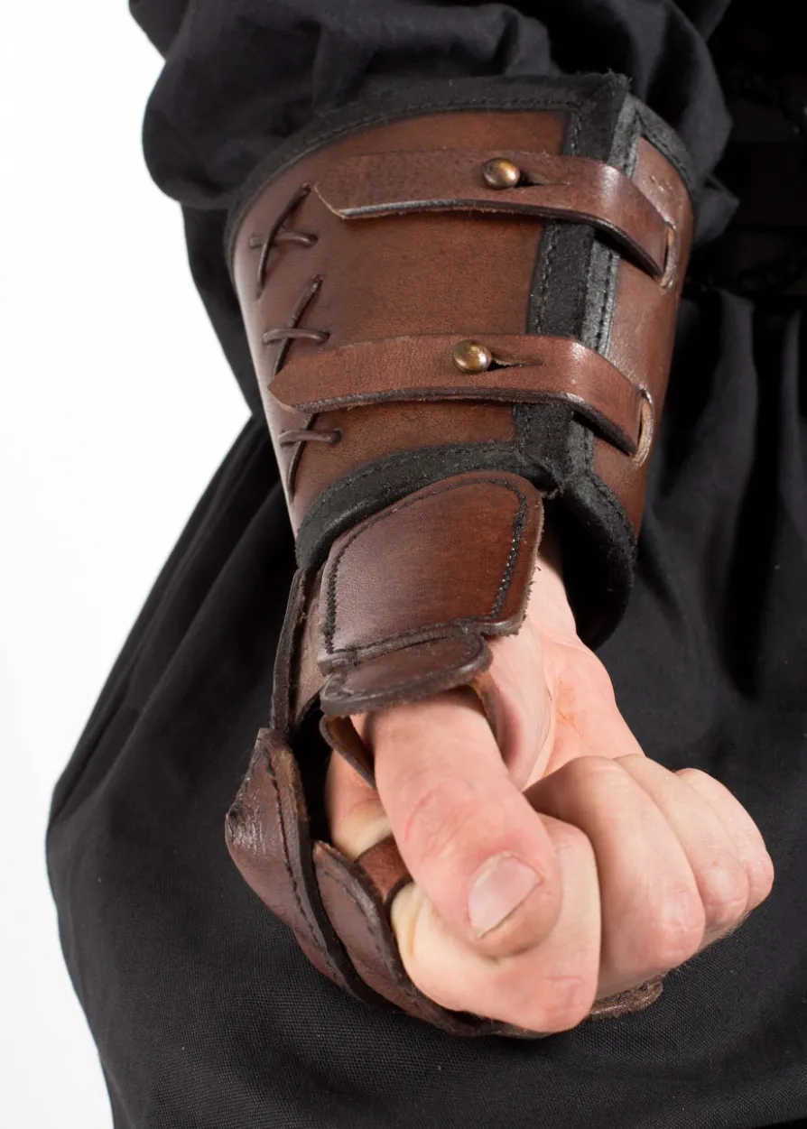 Panzerhandschuh aus Leder, Rechte Hand