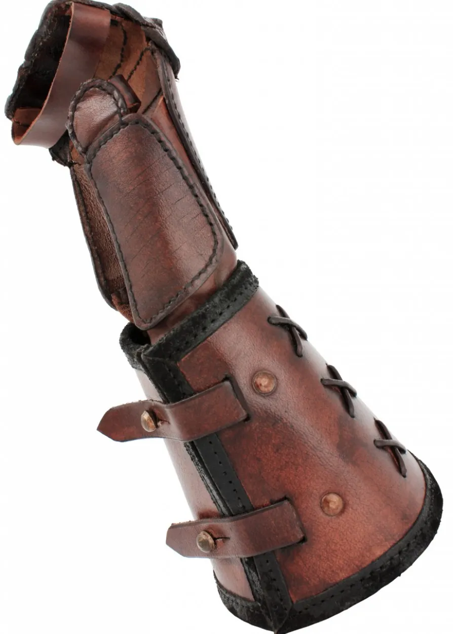Panzerhandschuh aus Leder, Rechte Hand