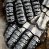 Panzerhandschuhe, blank, vernietet und vernäht