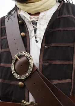 Piratenmantel Edward, Justaucorps, braun