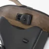 Pistolenholster für P08 aus schwarzem Leder