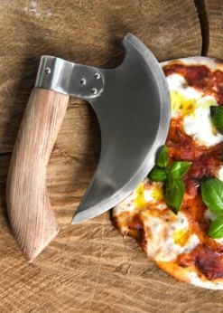 Pizzaschneider Wiegemesser - Wikinger Bartaxt für Pizza und Kräuter
