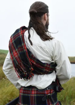 Plaid / Schal, Tartan, ca. 234 x 137 cm (92 x 54 in.)