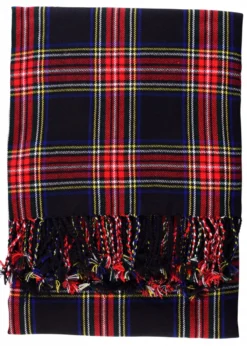 Plaid / Schal, Tartan, ca. 234 x 137 cm (92 x 54 in.)