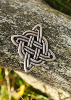 Plättchen aus Messing mit keltischem Knoten, Beschlag für DIY-Projekte (6 Stück)