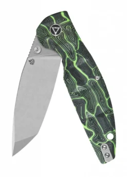 QSP TURTLE PUNK STONEWASHED, schwarz-grün, Taschenmesser