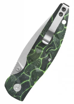 QSP TURTLE PUNK STONEWASHED, schwarz-grün, Taschenmesser