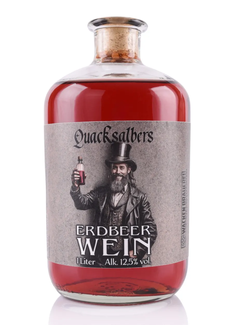 Quacksalbers Erdbeerwein, 1l, 12,5% vol. Alk.