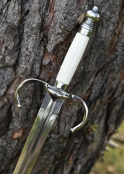 Rapier-Begleitdolch, 16. Jh., mit Lederscheide