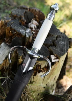Rapier-Begleitdolch, 16. Jh., mit Lederscheide