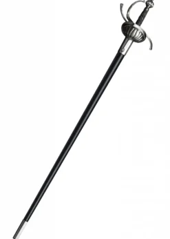 Rapier mit geriffeltem Griffkorb