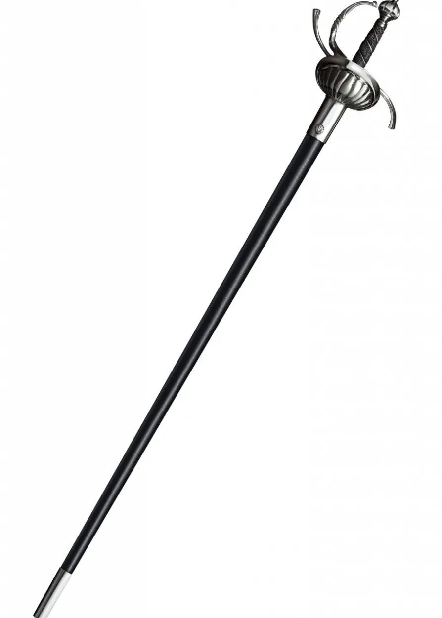 Rapier mit geriffeltem Griffkorb