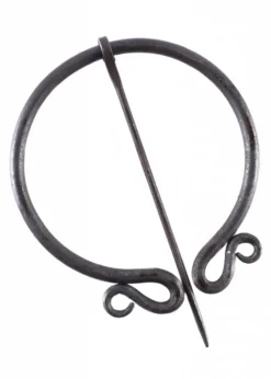 Ringfibel, rund, doppelt eingerollt, handgeschmiedet