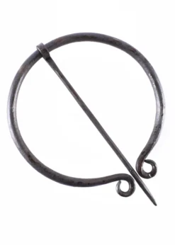 Ringfibel, rund, einfach eingerollt, handgeschmiedet