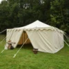 Ritterzelt Herold, 5 x 5 m, 425 gsm, naturfarben