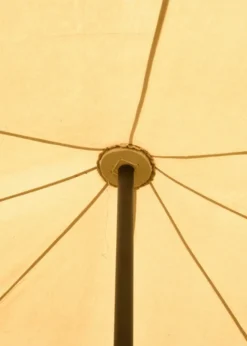Ritterzelt Herold, 5 x 5 m, 425 gsm, naturfarben
