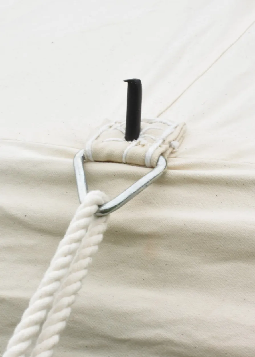Ritterzelt Herold, 6 x 6 m, 425 gsm, naturfarben