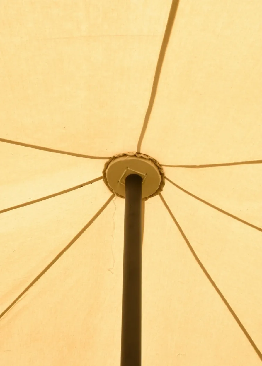 Ritterzelt Herold, 6 x 6 m, 425 gsm, naturfarben