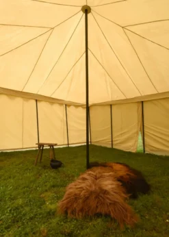 Ritterzelt Herold, 6 x 6 m, 425 gsm, naturfarben