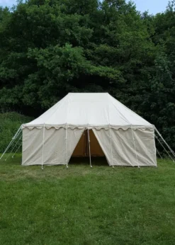 Ritterzelt Markward, 5 x 8 m, 425 gsm, natur