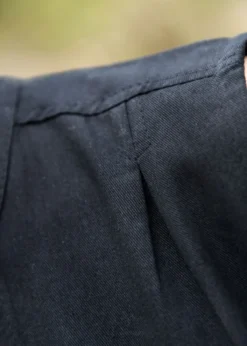Ärmellose Mittelalter-Bluse Levke, schwarz