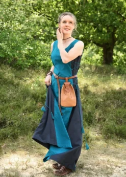 Ärmelloses Überkleid Jarle, Trägerkleid, petrol/dunkelblau