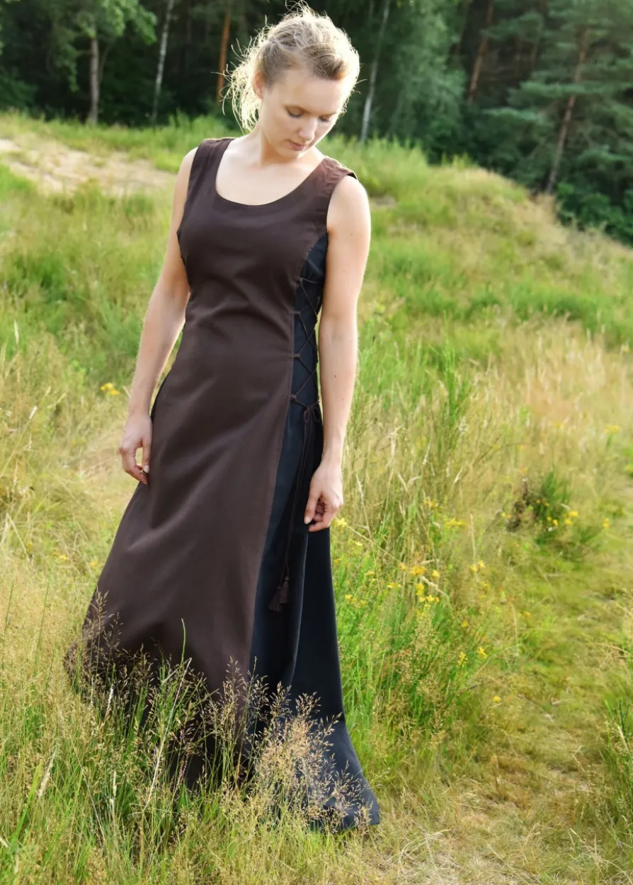 Ärmelloses Überkleid Jarle, Trägerkleid, braun/schwarz