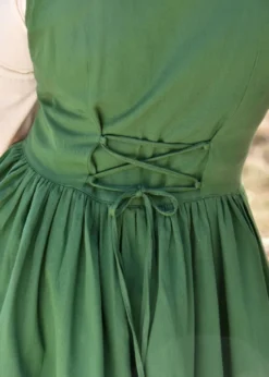 Ärmelloses Mittelalterkleid, Trägerkleid Lene, grün