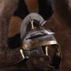 Römerhelm Imperial Gallic -G- Weisenau aus Stahl mit Helmbusch