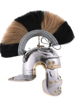 Römerhelm Imperial Gallic -G- Weisenau aus Stahl mit Helmbusch