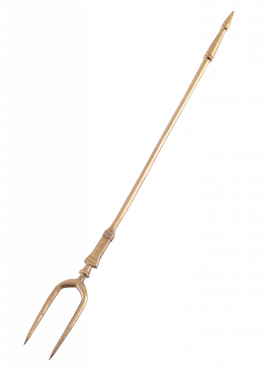 Römische Gabel aus Messing, Zweizinkig