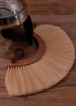 Römischer Helmbusch aus Holz, Crista, blond
