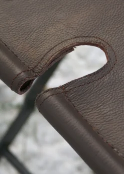 Römischer Klapphocker, Stahl und Leder