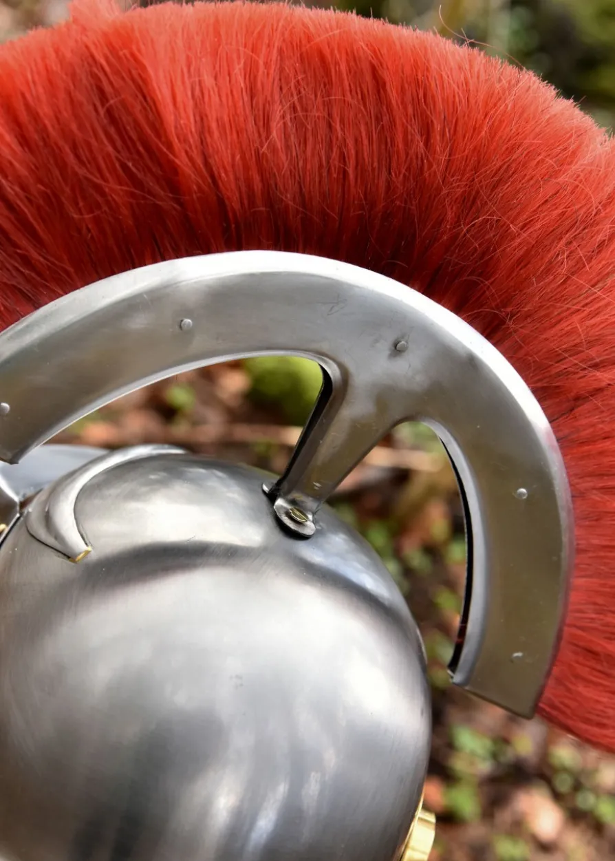 Römischer Offiziershelm mit Helmbusch (Centurio)