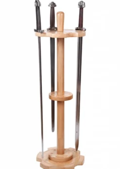 Runder Schwertständer für 12 Schwerter, Holz