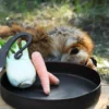 Rustikale Bratpfanne mit langem Griff