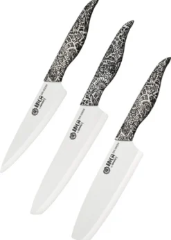 Samura INCA, Set aus 3 Küchenmessern, Keramik-Messer