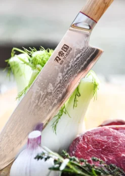 Santoku, Damaststahl