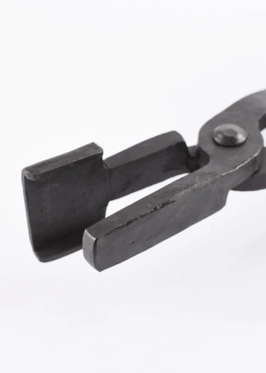 Schlossmaulzange, Schmiedezange, handgeschmiedet, 35 x 20 mm