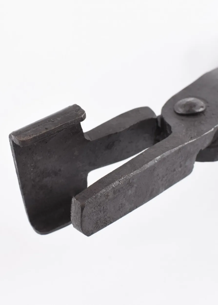 Schlossmaulzange, Schmiedezange, handgeschmiedet, 45 x 20 mm